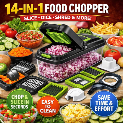 14-in-1 Rapid Chopper 🔥50% OFF SALEE✨