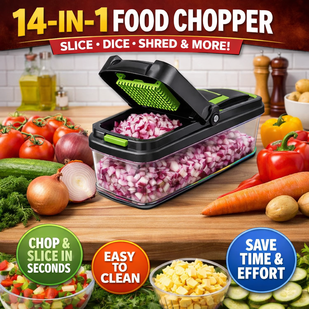 14-in-1 Rapid Chopper 🔥50% OFF SALEE✨